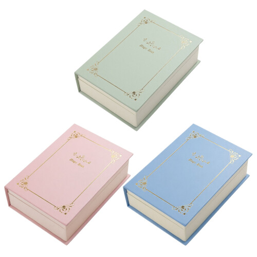 Livre de solutions de rangement de bijoux en PU polyvalent,-Bleu 1