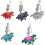 Modieuze legering meerman broche badge pin met-Paars 2