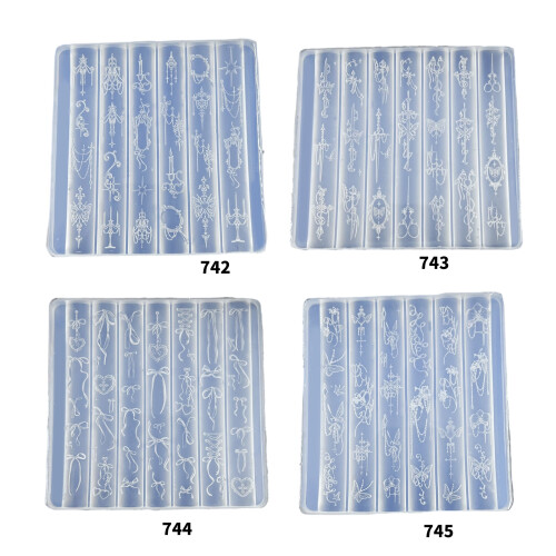 Multifunctional Nails Molds Styling Mold Retro Theme Nails-B745 1