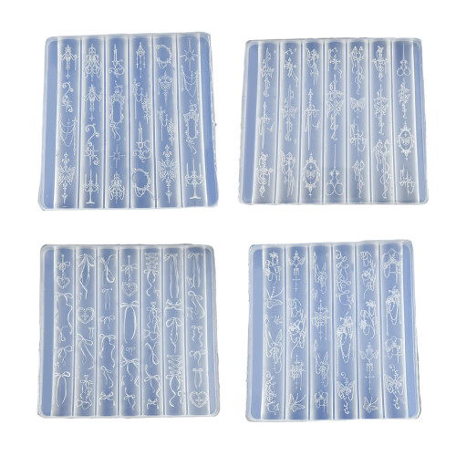 Multifunctional Nails Molds Styling Mold Retro Theme Nails-B745 2