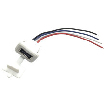 Weatherproof USB 2.0 Female Receptacle for Automotive-White 4p