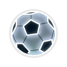 Lampe créative inspirée du football, lumière réglable, choix de
