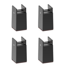 Strong Plastic Furniture Leveling Feet-Black Increased by 100mm