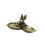 Idyllische Eichhörnchen-Form aus Kunstharz, Obstschale,-Bronze 1