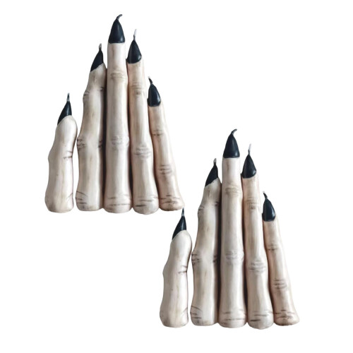 Bougies à doigts pour décoration d'ambiance intérieure (2 pièces)