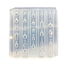 Moule d'art d'ongles en Silicone robuste pour le gaufrage 3D et