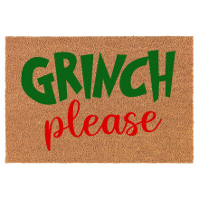 Coco Coir Doormat Christmas Grinch Design 24 x 16 in