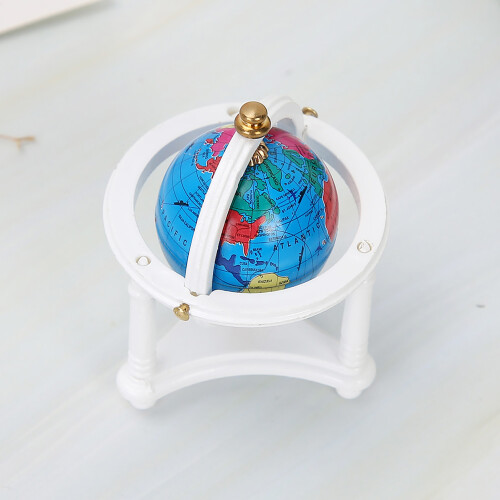 Rotatable Dollhouse Living Room Decorative Globe