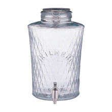 Kilner Clip Top Diamond Dispenser 8L with Stainless Steel Tap