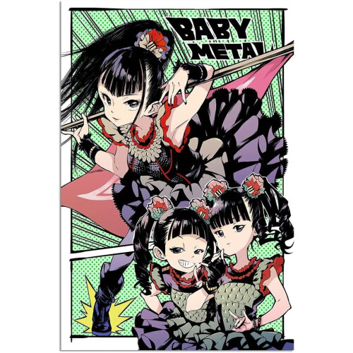 Fanart de Babymetal, affiche de Deftones