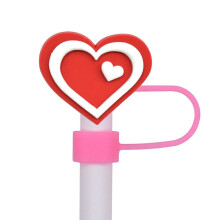 Valentine's Day dustproof straw cap PVC soft cover