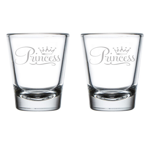 Prinsesse Fancy Shotglas Sæt 2 stk. 1,75 oz
