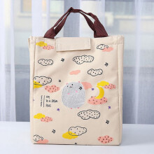 Tragbare, isolierte Lunchtasche mit Reißverschluss-Organizer