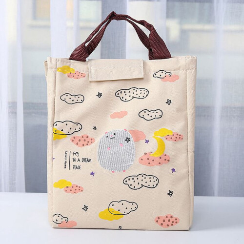 Tragbare, isolierte Lunchtasche mit Reißverschluss-Organizer