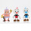 Multicolor Anime Cake Picks 6pk 3.6-4.2in 1
