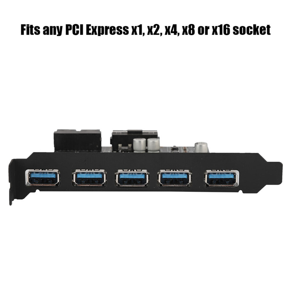 5 Port Usb 3.0 Pci Express Adapter Card 7340572996466