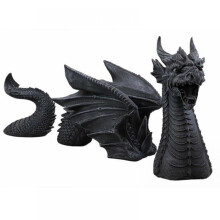 Statue de dragon gothique pour jardin extérieur en résine (1 pièce)