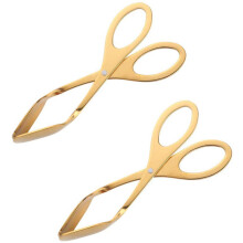 Küchenzange aus Edelstahl, goldfarben, 30 cm