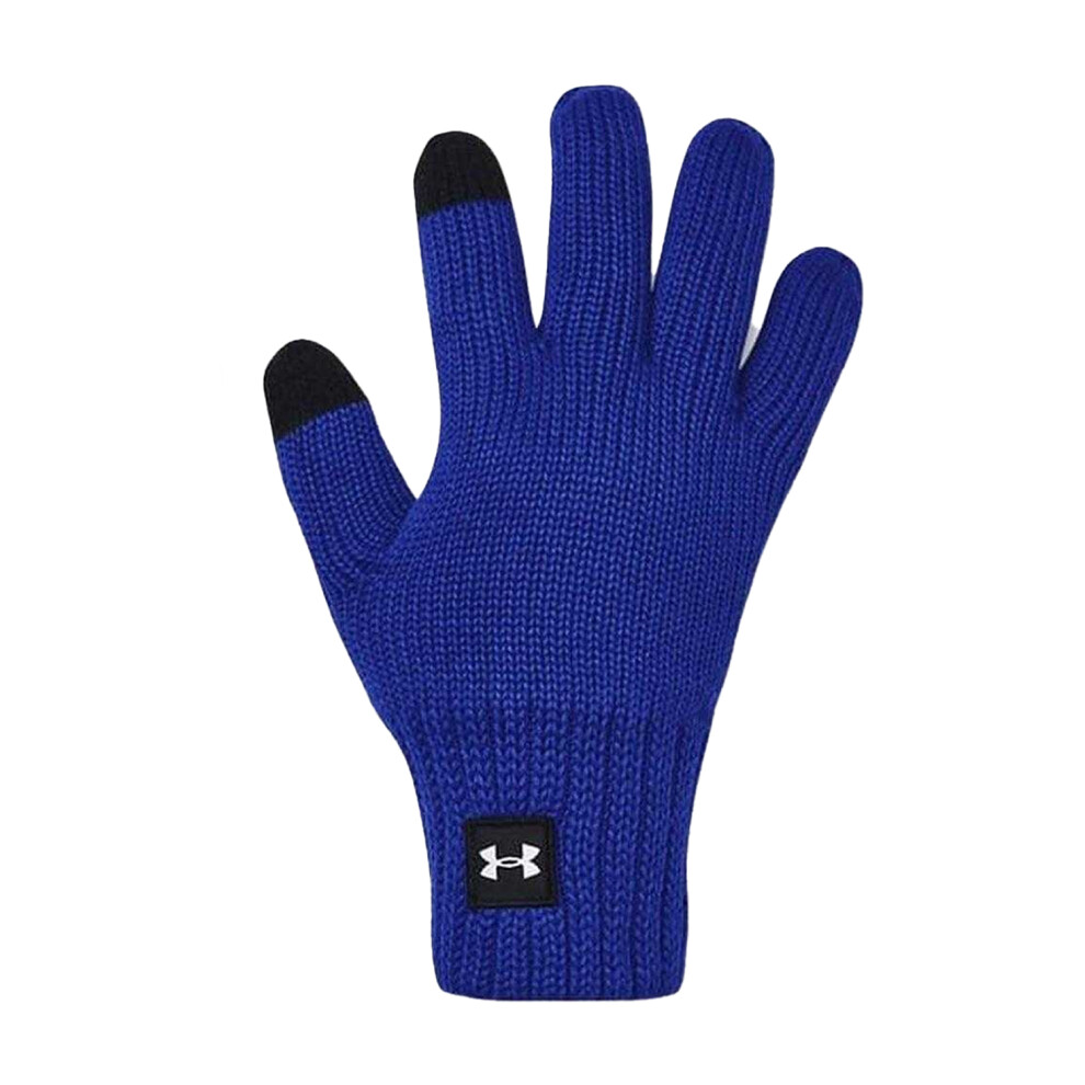 Under Armour (S-M, ) Mens Touch Screen Wool Logo Gloves Blue