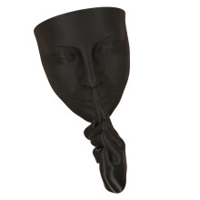 Creative Artistic Face Shape Wall Mounted Flower Pot Wall-Black