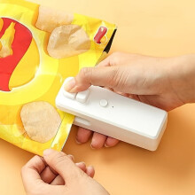 Selladora de bolsas de alimentos portátil con sellado térmico y cortador 2 en 1