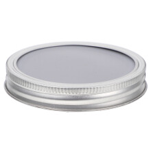 Couvercles pour bocaux Mason ITSELFER en acier inoxydable et silicone (lot de 2)