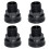 Conector de mamparo de PVC con doble rosca (1 pieza) 1
