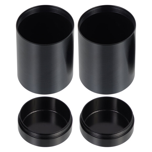 Aluminium-Vorratsdosen, luftdicht, tragbar, 2 Stück