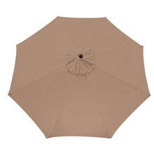 Housse de parasol de jardin ronde kaki 3 mètres
