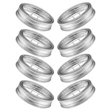 Couvercles réutilisables pour bocaux Mason, style grenouille, lot de 8, avec inserts à fleurs