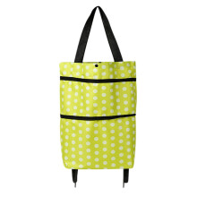 Chariot de courses pliable en tissu Oxford souple 40 x 10 x 45 cm