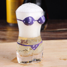 Verre à vin bikini, verre à bière pression en cristal, 1 pièce