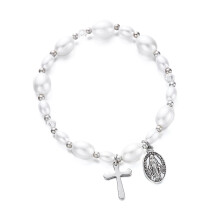 Modern Pearls Crucifix Combination Bracelet Sensitive Skin-2