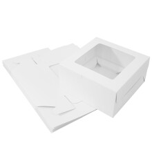 Boîtes à cupcakes CIVG avec fenêtre transparente (6 pièces)