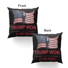 Trump2024 sierkussen 18x18 inch vakantiedecoratie
