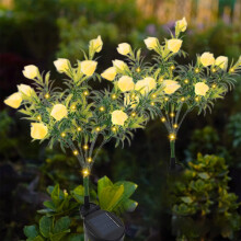 Solar Gardenia bloemverlichting 29" Waterdichte grondpen
