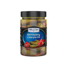 Ogórki korniszony z papryką chili 327ml Helcom