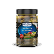 Ogórki korniszony z przyprawami 327ml Helcom