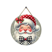 Panneau de Noël en bois pour décoration extérieure festive (1 pièce)