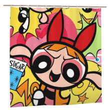 Powerpuff Girls Duschvorhang, verdunkelnd, wasserdicht, 60 x 72