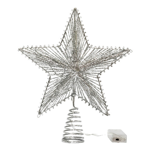 Étoile de Noël en fer forgé à 5 branches (1 pièce)