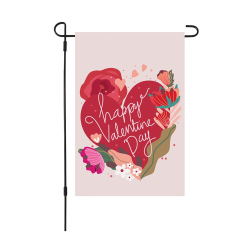Décoration de drapeau de jardin pour la Saint-Valentin
