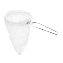 Filtre à café en tissu à mailles fines, blanc, acier inoxydable