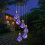 Carillon éolien solaire à bulles LED multicolore pour extérieur 1