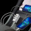 Compacte USB C Hub Splitter-oplaadbasis met dubbele USB- en-1m 5