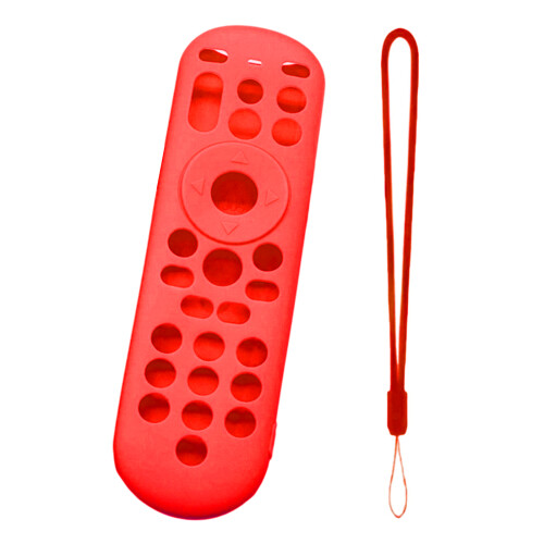 Peau de coque de boîtier en Silicone pour télécommande-rouge