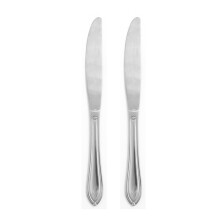 Juego de cuchillos de mesa Ginger de acero inoxidable con mango en forma de lágrima