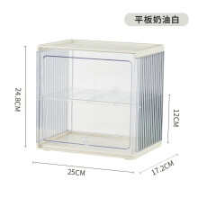 Panera de plástico transparente de doble capa para encimera