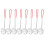 Ensemble de 8 passoires en acier inoxydable rouge 1