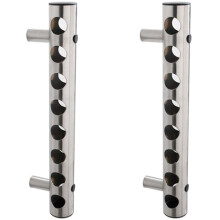 Stainless Steel Wine Bottle Holder Wall Mounted 8 Holes